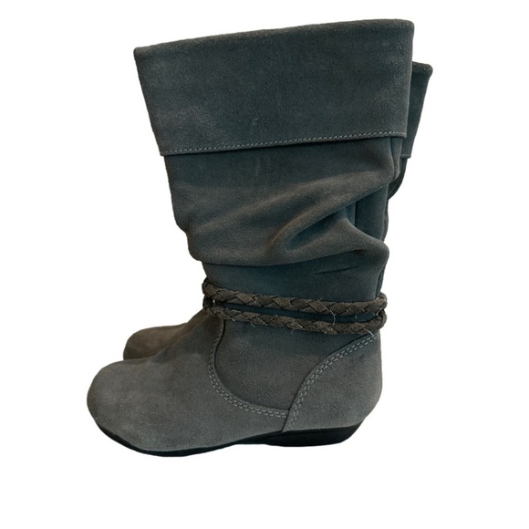 KENNETH Cole Reaction Grey Suede Boots size 8.5Y - Picture 3 of 7